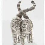 Viskestykke Bomuld med Tryk - Store Katte, maluu, ciuddling cats, , mis, missekat, kat, katte, ting, med, køkkentekstiler, madlavning, kok, bage, bagning, gave, gaveide, praktisk, lækker, kvalitet,