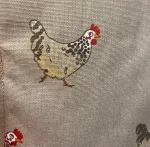 Grydelap - Bomuld med Tryk - Høns, chicken, Høns, høne, ting med, grydelapper, køkken, madlavning, bagning, gave, gaveide, hønsehus, hønsegård, holde høns, biti, ribe, flotte, julegave, vadehavet, bondegård, livet på landet,