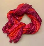 Twistet Silketørklæde 90112 Rød Pink Fuchsia, shanghai, pink, røde, fuchsia, hot, lilla, salto, pink, fuchsia, lyngfarvet, lilla, farvet, klare, farver, kulørt, glade, twistet, crash, snoet, plisseret, krøllet, crash, silke, ren, silketørklæde, sporty, elegant, lækkert, vasket, blødt, , nordisk, design, dansk, stiligt, lækkert, kvalitet, gave, gaveide, særlig, flot, smart, biti, ribe
