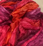 Twistet Silketørklæde 90112 Rød Pink Fuchsia - Billede 2