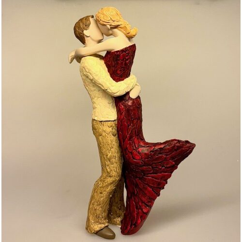 More Than Words - Soulmates, sjælevenner, ven, bedste, kærester, elskede, kærlighed, bryllup, forlovelse, forlovelsesgave, bryllupsgave, brudepar, for altid, morgengave, brud, gom, figur, symbolsk, særlig, buste, keramik, nips, pynt, love, valentinesgave, valentines, dag, årsdag, engelsk, håndmalet, særlig, flot, smuk, more than words, willowthree, arora, eneste ene, one and only,