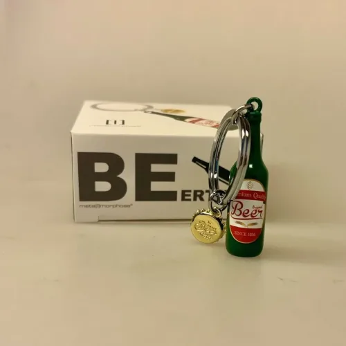 Nøglering - Ølflaske og Kapsel, øl, flaskeøl, grøn koncert, grøn, tuborg, hof, carlsberg, beer, bar, værtshus, pub, bæverding, fest, frokost, smørebrød, kolde bord, skål, bar, bryg, bryggeri, bryghus, symbolsk, gave, besøg, gavekort, gaveide, date, sjov, konfirmand, konfirmation, pengegave, biti, ribe, hjemmebryg, student, studentergave