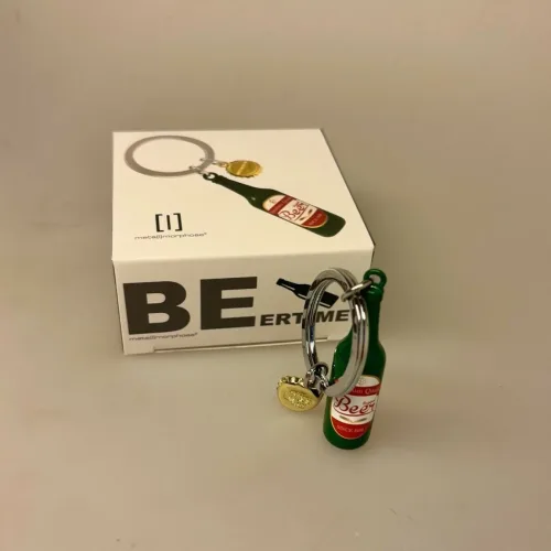 Nøglering - Ølflaske og Kapsel, øl, flaskeøl, grøn koncert, grøn, tuborg, hof, carlsberg, beer, bar, værtshus, pub, bæverding, fest, frokost, smørebrød, kolde bord, skål, bar, bryg, bryggeri, bryghus, symbolsk, gave, besøg, gavekort, gaveide, date, sjov, konfirmand, konfirmation, pengegave, biti, ribe, hjemmebryg, student, studentergave