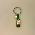 Nøglering - Ølflaske og Kapsel, øl, flaskeøl, grøn koncert, grøn, tuborg, hof, carlsberg, beer, bar, værtshus, pub, bæverding, fest, frokost, smørebrød, kolde bord, skål, bar, bryg, bryggeri, bryghus, symbolsk, gave, besøg, gavekort, gaveide, date, sjov, konfirmand, konfirmation, pengegave, biti, ribe, hjemmebryg, student, studentergave