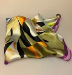 Silketørklæde Bandana Kamæleon, 73120, alexandra, schmitz, fed, silke, satin, lille, firkantet, kvadratisk, nicki, bandana, silketørklæde, i halsen, lady, like, damet, smart, moderne, halsklud, lapset, lækkert, kvalitet, smukt, lille, cool, design, mærkevarer, biti, ribe, accessoires, tilbehør,