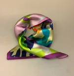 Silketørklæde Bandana Kamæleon, 73120, alexandra, schmitz, fed, silke, satin, lille, firkantet, kvadratisk, nicki, bandana, silketørklæde, i halsen, lady, like, damet, smart, moderne, halsklud, lapset, lækkert, kvalitet, smukt, lille, cool, design, mærkevarer, biti, ribe, accessoires, tilbehør,