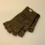 Strikkede Vanter med Åbne Fingre Possum - Brun, kauri, køligbrun, diskret, stilig, muffedisser, håndledsvarmere, pulsvarmere, fingerløse, åbne, korte, figre, strik, strikvanter, arbejde, kontor, koldt, fingerfri, mobil, handsker, vanter, possum, angora, lune, bløde, lækre, holde, varmen, gave, gaveide, smarte, lækre, kvalitet, fine, biti, ribe, new zealand,