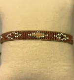 Vævet Armbånd Sead Beads 8 mm - Dust Sølv, Vævet Armbånd Sead Beads Bredt - Dust Sølv, brunt, unika, særlig, kærlighed, brud, morgengave, bryllup, gave, valentines, kæreste, forlovelse, feminint, sui ava, enamel, leju, vævet, håndvævet, fransk, holland, moderne, kunst, kunsthåndværk, one of a kind, kvalitet, holdbart, venskab, amulet, lykkebringende, smykke, flot, cool, lækkert, anni lu, biti, ribeds Bredt - Sort Sølv , japanske, sea beeds, miyuki, perler, glas, skinner, blanke, indiansk, håndlavet, maskulint, feminint, sort, perlearmbånd,