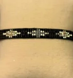 Vævet Armbånd Sead Bea0, unika, særlig, kærlighed, brud, morgengave, bryllup, gave, valentines, kæreste, forlovelse, feminint, sui ava, enamel, leju, vævet, håndvævet, fransk, holland, moderne, kunst, kunsthåndværk, one of a kind, kvalitet, holdbart, venskab, amulet, lykkebringende, smykke, flot, cool, lækkert, anni lu, biti, ribeds Bredt - Sort Sølv , japanske, sea beeds, miyuki, perler, glas, skinner, blanke, indiansk, håndlavet, maskulint, feminint, sort, perlearmbånd,Vævet Armbånd Sead Beads 8 mm - Sort Sølv,