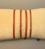 MT40, pack 3, Vævet Armbånd Smalt - Orange, fransk, leju, hollandsk, håndvævet, venskabsarmbånd, veninde, ven, holdbare, sporty, smukke, vævede, armbånd, smalt, regulerbart, til, piger, damer, kvinder, drenge, mænd, særligt, flot, sporty, cool, moderne, gave, gaveide, konfirmand, konfirmation, biti, ribe, design,