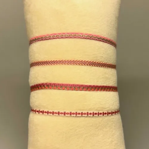 Vævet Armbånd Smalt - Pink, MT40, pack 5, rosa, pink, fransk, leju, hollandsk, håndvævet, venskabsarmbånd, veninde, ven, holdbare, sporty, smukke, vævede, armbånd, smalt, regulerbart, til, piger, damer, kvinder, drenge, mænd, særligt, flot, sporty, cool, moderne, gave, gaveide, konfirmand, konfirmation, biti, ribe, design,