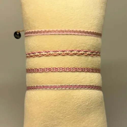 Vævet Armbånd Smalt - Sparkle, MT40, pack 3 , pack1, rosa, rød, sølv, fransk, leju, hollandsk, håndvævet, venskabsarmbånd, veninde, ven, holdbare, sporty, smukke, vævede, armbånd, smalt, regulerbart, til, piger, damer, kvinder, drenge, mænd, særligt, flot, sporty, cool, moderne, gave, gaveide, konfirmand, konfirmation, biti, ribe, design,