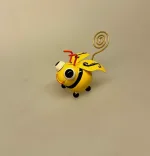 Memo Holder Metal - Gul Bi, Metal Insekt - Bi Gul, insekter, bio, diversitet, natur, vild, med vilje, biolog, fauna, balance, økosystem, bestøvning, metaldyr, metalfigur, kunst, kunsthåndværk, speciel, unik, håndlavet, gave, gaveide, biologi, naturvejleder nationalpark, vadehavet, biti, ribe