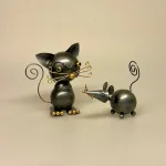 Metal Figur - Mus, Memo Holder Metal - Mus, markmus, spidsmus, hasselmus, museunge, metalmus, musefigur, fotoholder, lille, mus, hvide mus, musebaby, musefigur, til, memo, huskeseddel, holder, memoholder, biti, ribe, metalfigur, metalmus