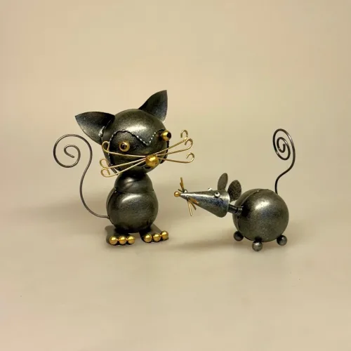 Metal Figur - Mus, Memo Holder Metal - Mus, markmus, spidsmus, hasselmus, museunge, metalmus, musefigur, fotoholder, lille, mus, hvide mus, musebaby, musefigur, til, memo, huskeseddel, holder, memoholder, biti, ribe, metalfigur, metalmus