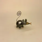 Memo Holder Metal - Mus, markmus, Metal Figur - Mus, spidsmus, hasselmus, museunge, metalmus, musefigur, fotoholder, lille, mus, hvide mus, musebaby, musefigur, til, memo, huskeseddel, holder, memoholder, biti, ribe, metalfigur, metalmus
