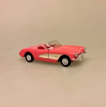Modelbil Corvette Sportsvogn - Pink, chevrolet, åben, sportsvogn, sportsbil, cabriolet, barbie, lyserød, pink, 1957, usa, amerikansk, feminin, kørekort, candyfloss, biti, ribe
