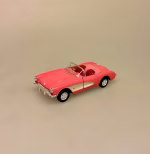 Modelbil Corvette Sportsvogn - Pink, chevrolet, åben, sportsvogn, sportsbil, cabriolet, barbie, lyserød, pink, 1957, usa, amerikansk, feminin, kørekort, candyfloss, biti, ribe