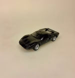 Modelbil Ford GT 40 - Sort, black rider, butterfly, døre, gti, old timer, old school, cool, hurtig, racer, racerbil, sportsvogn, benzin, fast car, modelbil, samler, mekaniker, kørekort, 18 år, symbolsk gave, gaveide, tillykke, drengerøv, drengebil, kontor, ungdom, biti, ribe, legendarisk, flot, sej, racerkører, le mans, formel 1,