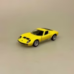 Modelbil Lamborghini Miura - Gul, knaldgul, racergul, gul bil, italiensk, sportsvogn, racerbil, formel 1, racer, løb, old school, retro, 1971, ældre, modelbil, modelbiler, samler, mobile, olds, lækker, strømlinet, kørekort, tillykke, nuy bil, 18 år, symbolsk, gave, drengerøv, drenge, drøm, benzin, i blodet, racerkører, original, kopi, model, biti, ribe, le mans