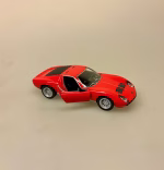 Modelbil Lamborghini Miura - Rød, italiensk, sportsvogn, racerbil, formel 1, racer, løb, old school, retro, 1971, ældre, modelbil, modelbiler, samler, mobile, olds, lækker, strømlinet, kørekort, tillykke, nuy bil, 18 år, symbolsk, gave, drengerøv, drenge, drøm, benzin, i blodet, racerkører, original, kopi, model, biti, ribe, le mans