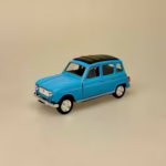 Modelbil Renault 4 - Blå, fransk, design, bil, model, bilmodel, retro, ældre, biti, ribe, gave, gaveide, kørekort, frankrig, emigrere, pensionist, flytte, symbolik