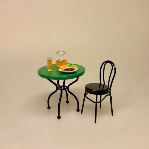 Miniature Glas med Juice, Miniature Glaskande med Juice, 3208, juice, appelsinjuice, friskpresset, juicekande, mundblæst, mini, kande, drikke, dukkehus, mad, sættekasse, sætterkasse, ting, til, tilbehør, 1:12, nissedør, nissebo, nissetilbehør, nisseting, nissehus, symbolsk, gave, pension, efterløn, sjov, rejse, gavekort, ferie, otium, orlov, sommer, terasse, biti, ribe, birgitte frigast,