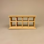 Miniature Lille Lang Åben Disk Natur, 3020, o, umalet, natur, lyst træ, disk, butiksdisk, butik, dukkehus, dukkehusting, dukkehusmøbler, dukkehustilbehør, mini, dukkehusbutik