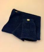 Pulsvarmere i Blød Possum Uld - Navy, mørkeblå, marineblå, midnatsbå, meleret, farvespil, luksus, eksklusiv, maritime, 112, Possum Strikket Tube Tørklæde - Halsedisse Navy, mørkeblå, marineblå, midnatsbå, meleret, farvespil, luksus, eksklusiv,