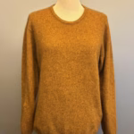 Possum Dame Pullover - Classic Gylden, glat, ensfarvet, womens, crew,