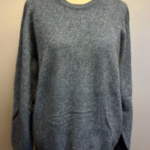 Possum Pullover Unisex - Classic Blå, denimblå, gråblå, jeansblå, opossum, neptune, merino, uld, cashemere, herrestrik, til mænd, luksus, luksuriøs, kvalitet, ultrablød, let, varm, herretrøje, til, mænd, herrer, lang, lækker, skøn, særlig,