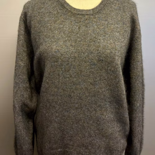 Possum Pullover Unisex - Classic Brun Blå, moraine, 230, unisex, herrestrik, mænd, herrer, ensfarvet, farvespil, meleret, diskret, underspillet, luksus, eksklusiv, enkel, klassisk, new zealand, possumuld, possum, silke, merino, luksus, lækker, blød, varm, cashmere, cashmir, lun, yndlings, diskret, meleret, farvespil, grå, brun, koks, koksgrå, smart, kvalitet, new zealand, wild, noble, damestrik, sweater, gave, gaveide, ekstraordinær, særlig, luksus, uld, uldtrøje, ulden, strk, fintstrikket, biti, ribe