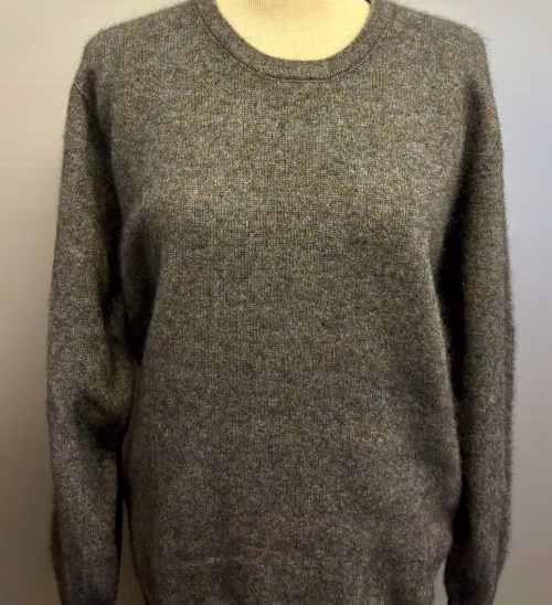 Possum Pullover Unisex - Classic Brun Blå, moraine, 230, unisex, herrestrik, mænd, herrer, ensfarvet, farvespil, meleret, diskret, underspillet, luksus, eksklusiv, enkel, klassisk, new zealand, possumuld, possum, silke, merino, luksus, lækker, blød, varm, cashmere, cashmir, lun, yndlings, diskret, meleret, farvespil, grå, brun, koks, koksgrå, smart, kvalitet, new zealand, wild, noble, damestrik, sweater, gave, gaveide, ekstraordinær, særlig, luksus, uld, uldtrøje, ulden, strk, fintstrikket, biti, ribe