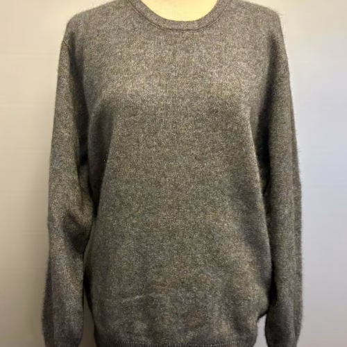 Possum Pullover Unisex - Classic Brun Blå, moraine, 230, unisex, herrestrik, mænd, herrer, ensfarvet, farvespil, meleret, diskret, underspillet, luksus, eksklusiv, enkel, klassisk, new zealand,