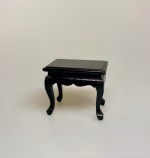 Miniature Sofabord Lille Sort, 23111s, blank, sortmalet, nissebo, nissemøbler, nisser, hus, dukkehus, nissedør, jul i, nissen, flytter ind, december, kalender, hygge, mini, 1:12, biti, ribe, julemagi, dukkehustilbehør, ting til, tilbehør, miniature