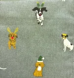 Forklæde i Bomuld med Tryk - Unisex - Forskellige Hunde, Grydelap - Bomuld med Tryk - Forskellige Hunde Jul, julehunde, hundefrakke, christmas dogs, julegrydelap, julegave, julegaveide, køkkenet, tilbehør, madlavning, kok, bagning, den store bagedyst, ting med, hunde, nissehue, engelsk, lækker, kvalitet, hundeejer, elsker, all 87125, biti, ribe, særlig,