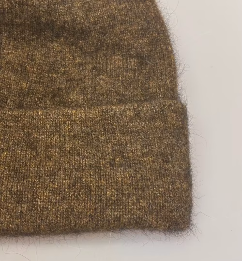 Possum Hue Dobbelt med Opslag - Brun, kauri, 472, mørkebrun, brun, meleret, sort, soft, cashmere, cashmir, silke, ensfarvet, farvespil, unisex, til, herrer, damer, mænd, piger, varm, damehue, hat, strikhue, strikhat, strikket, let, lun, varm, blød, elegant, luksus, flot, klassisk, dobbeltstrikket, smart, luksus, kvalitet, cashmere, cashmir, biti, ribe, sort sol, vadehavet, out door, accessoires, tilbehør, vinter, efterår, new zealand, herrehue,