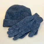 Strikkede Fingervanter Possum Blå, noble wilde, gloves, 466, neptune, fingerhandsker, fingervanter, strikhandsker, denim, jeansblå, blå, gråblå, uldvanter, uldhandsker, luksus, cashmere, cashmir, angora, ekstra, bløde, lune, lækre, varme, damer, piger, flotte, luksus, kvalitet, new zealand, biti, ribe, vinter, tilbhør, out door, vadehavet, nationalpark, sort sol, opossum, hue