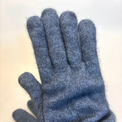 Strikkede Fingervanter Possum Blå, noble wilde, gloves, 466, neptune, fingerhandsker, fingervanter, strikhandsker, denim, jeansblå, blå, gråblå, uldvanter, uldhandsker, luksus, cashmere, cashmir, angora, ekstra, bløde, lune, lækre, varme, damer, piger, flotte, luksus, kvalitet, new zealand, biti, ribe, vinter, tilbhør, out door, vadehavet, nationalpark, sort sol, opossum