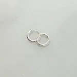 Creoler i Sølv Ø 12 mm Glatte Hoops 2 mm, SØ 2012,