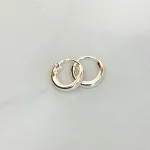 Creoler i Sølv Ø 14 mm Glatte Hoops 3 mm, sø 3014, tykke, kraftige, glatte, runde, ringe, øreringe, creoler, ægte,ren, sterling, sølv, sølvøreringe, hoops, kvalitet, billige, tilbud, flotte, kraftige, simple, stilede, stilige, moderne, design, brands, dansk, stine a, maanesten, enamel, cph, biti, ribe, 925
