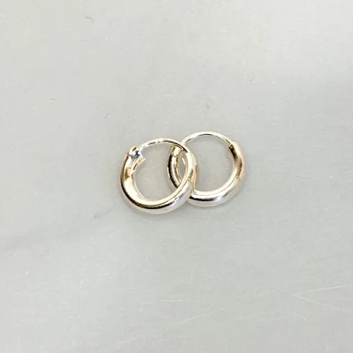 Creoler i Sølv Ø 14 mm Glatte Hoops 3 mm, sø 3014, tykke, kraftige, glatte, runde, ringe, øreringe, creoler, ægte,ren, sterling, sølv, sølvøreringe, hoops, kvalitet, billige, tilbud, flotte, kraftige, simple, stilede, stilige, moderne, design, brands, dansk, stine a, maanesten, enamel, cph, biti, ribe, 925
