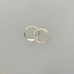 Creoler i Sølv Ø 14 mm Glatte Hoops med Kantet Profil, firkantet, runde, øreringe, hoops, ringe, ægte, sterlig, sølv, billige, kvalitet, maanesten, stine a, enamel, cph, dansk, design, brands, smykker, holdbare, specielle, stilede, stilige, enkle, tilbud, cool, små, simple, 14 mm, 39-E-14, biti, ribe