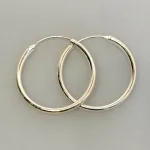 Creoler i Sølv Ø 40 mm Glatte Hoops 3 mm, sø 3040, store, tykke, kraftige, chunky, statement, hoops, runde, øreringe, ringe, boho, sølvringe, sølvcreoler, sølvøreringe, lyse, simple, stilede, stilige, klassiske, tidsløse, flotte, cool, moderne, billige, ægte, sterlingsølv, parvis, parpris, tilbud, dansk, design, brand, mærkevare, maanesten, stine a, enamel, jane kønig, kvalitet, holdbare, gedigne, biti, ribe