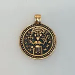 Bronze Vikingevedhæng - Norne Skæbnegudinde, 05- niels p, spindegudinde, urd, uhrd, brønd, livsbane, livets træ, ask, ygdrasil, , skuld, verdande, fortid, nutid, fremtid, skæbne