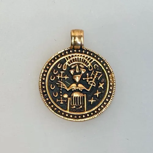 Bronze Vikingevedhæng - Norne Skæbnegudinde, 05- niels p, spindegudinde, urd, uhrd, brønd, livsbane, livets træ, ask, ygdrasil, , skuld, verdande, fortid, nutid, fremtid, skæbne