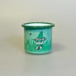 Mumi Metal Krus 25 ml - Mumi Sniff og Mumrik, grøn, kænguru, boys, drenge, drengekop, drengekrus, 1711-025-02, blomstereng, bier, biodiversitet, vilde, blomster, margueritter, emalje, kop, krus, muurla, mumitrolde, mumikop, mumikrus, skovtur, til, børn, voksne, drenge, biti, ribe, gave, fødselsdagsgave, barselsgave, dåbsgave