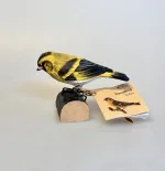 Naturens Fugle af Træ - Grønsisken, siskin, wildlife garden, wg 423, lille, spurv, gul, svenske, træfugle, træfugl, fuglefigur, naturlig, naturtro, håndsnittet, håndlavet, håndarbejde, fugleinteresseret, naturmenneske, gaveide, gave, deko, dekorativ, flot, træskærearbejde, 1.1, sort sol, Ribe, Vadehavet, biti, nationalpark, ornitolog, realistisk, ægte, flotte