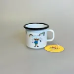 Pippi Langstrømpe Metal Krus 25 ml - Lille Gubban, pippi og hesten, hest, 1404-025-02, muurla, emalje, kop, krus, out door, pic nic, skovtur, sjovt, fint, lækkert, kvalitet, børn, voksne, gave, gaveide, pippi, langstrømpe, ting, med, 1404, biti, ribe, dansk, svensk, design, astrid lindgren, eventyr, historier, 2,5 dl
