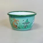 Mumi Metal Skål 3 dl - Mumi Sniff og Mumrik, boys, grøn, muurla, mumi, mumitroldene, finsk, finland, eventyr, børneservice, børneskål, børnetallerken, drenge, mumrik, sniff, venner, emalje, emaljeskål, emaljeret, bålbad, morgenmadsskål, morgenmadstallerken, mumiskål, mumiting, lækker, smart, praktisk, biti, ribe